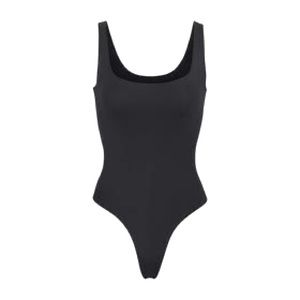 SKIMS Essential Scoop Neck Bodysuit in Onyx, Size L/XL